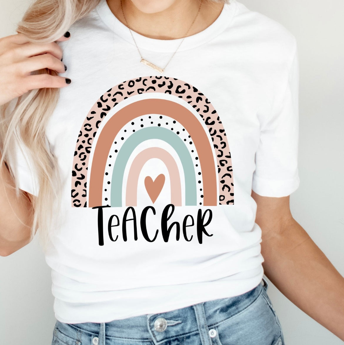CHEETAH PRINT RAINBOW TEACHER