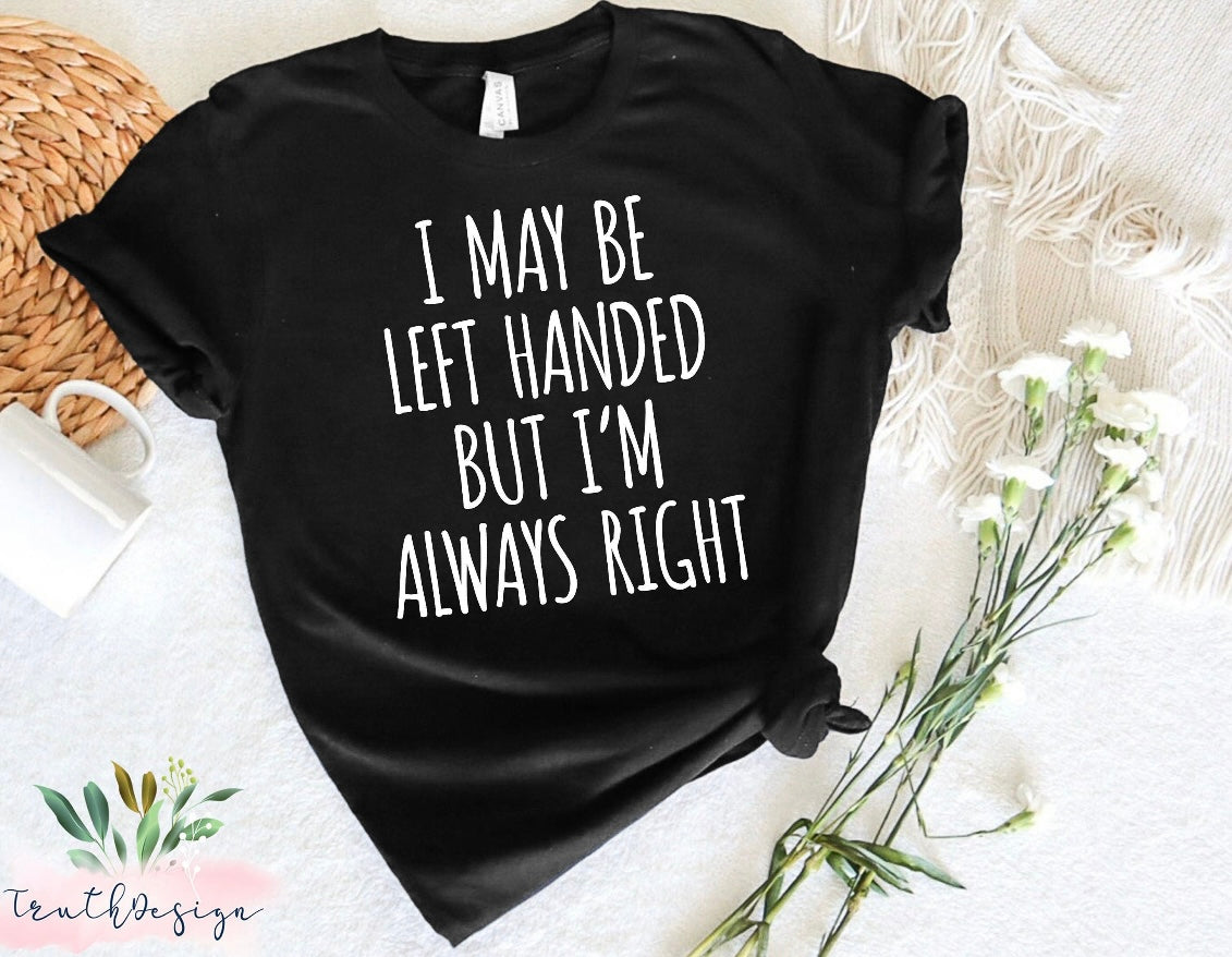 I MAY BE LEFT HANDED ....