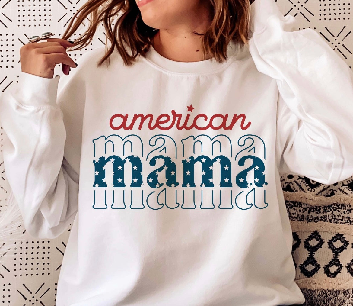 AMERICAN MAMA WITH STARS