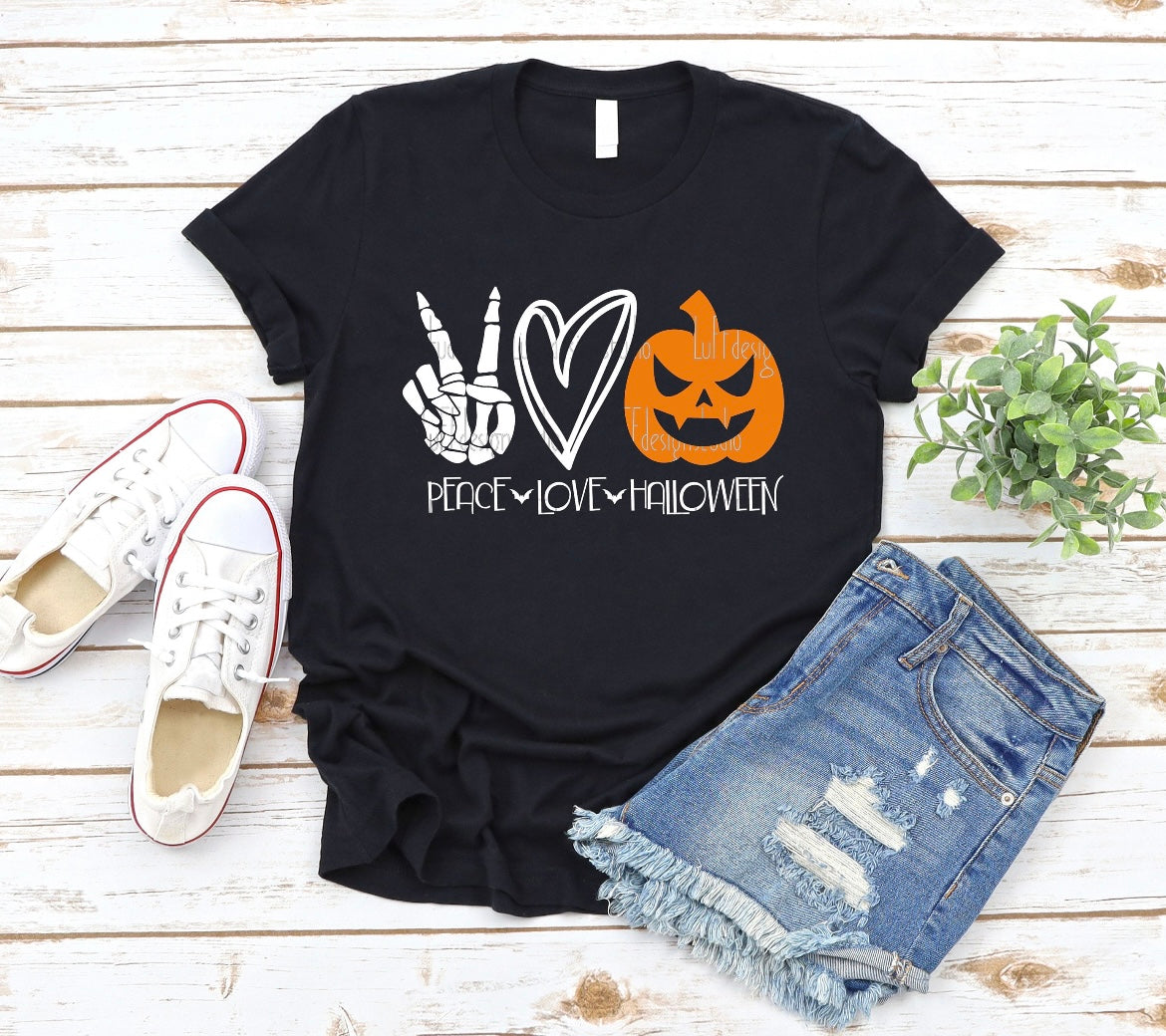 PEACE LOVE HALOWEEN