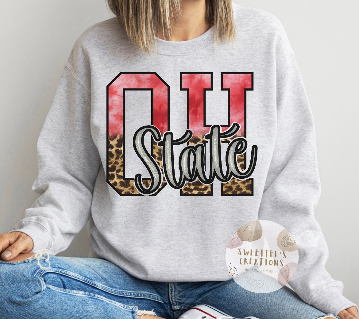 RED AND LEOPARD OHIO STATE