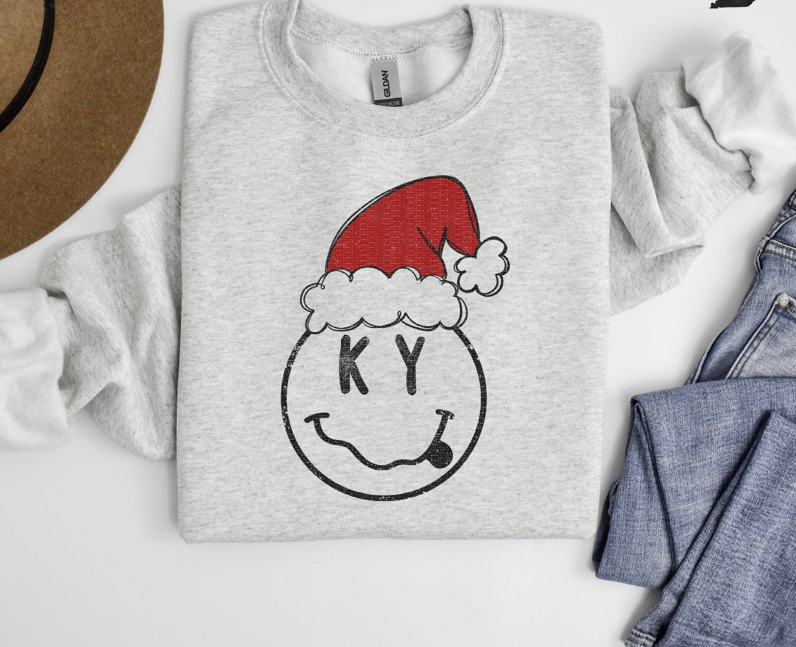 KY SMILEY SANTA HAT