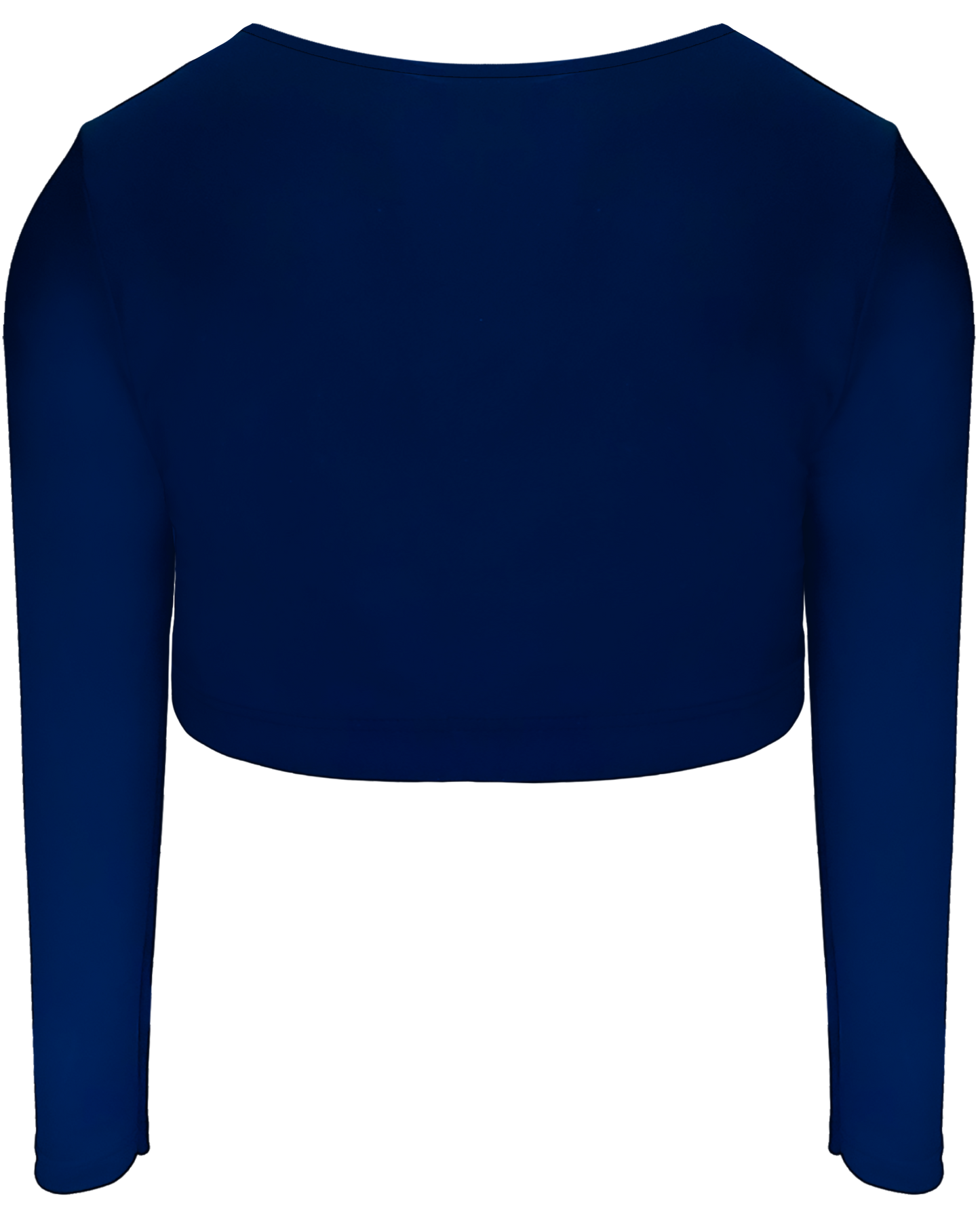 Dyed Long Sleeve Cheer Crop Top (Solid Color)