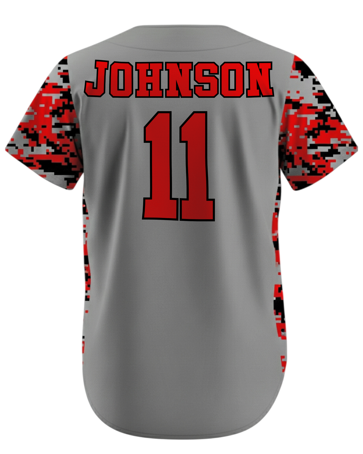 Short Sleeve Full Button Baseball Jersey