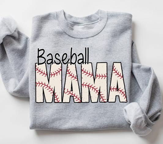 BASEBALL MAMA WITH STITCHES