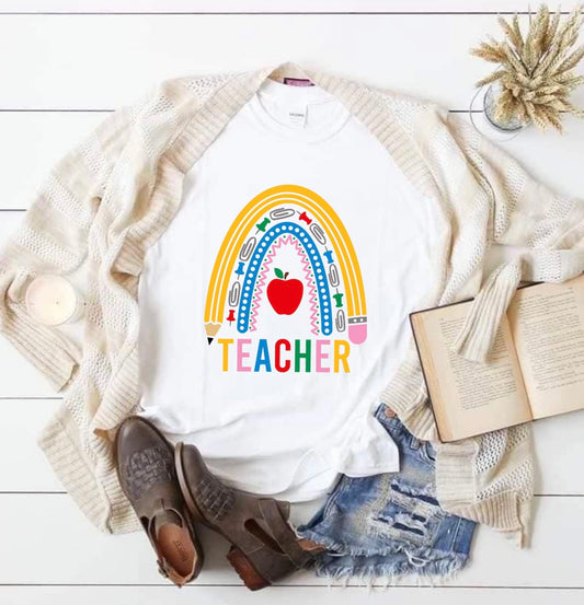 PENCIL RAINBOW TEACHER