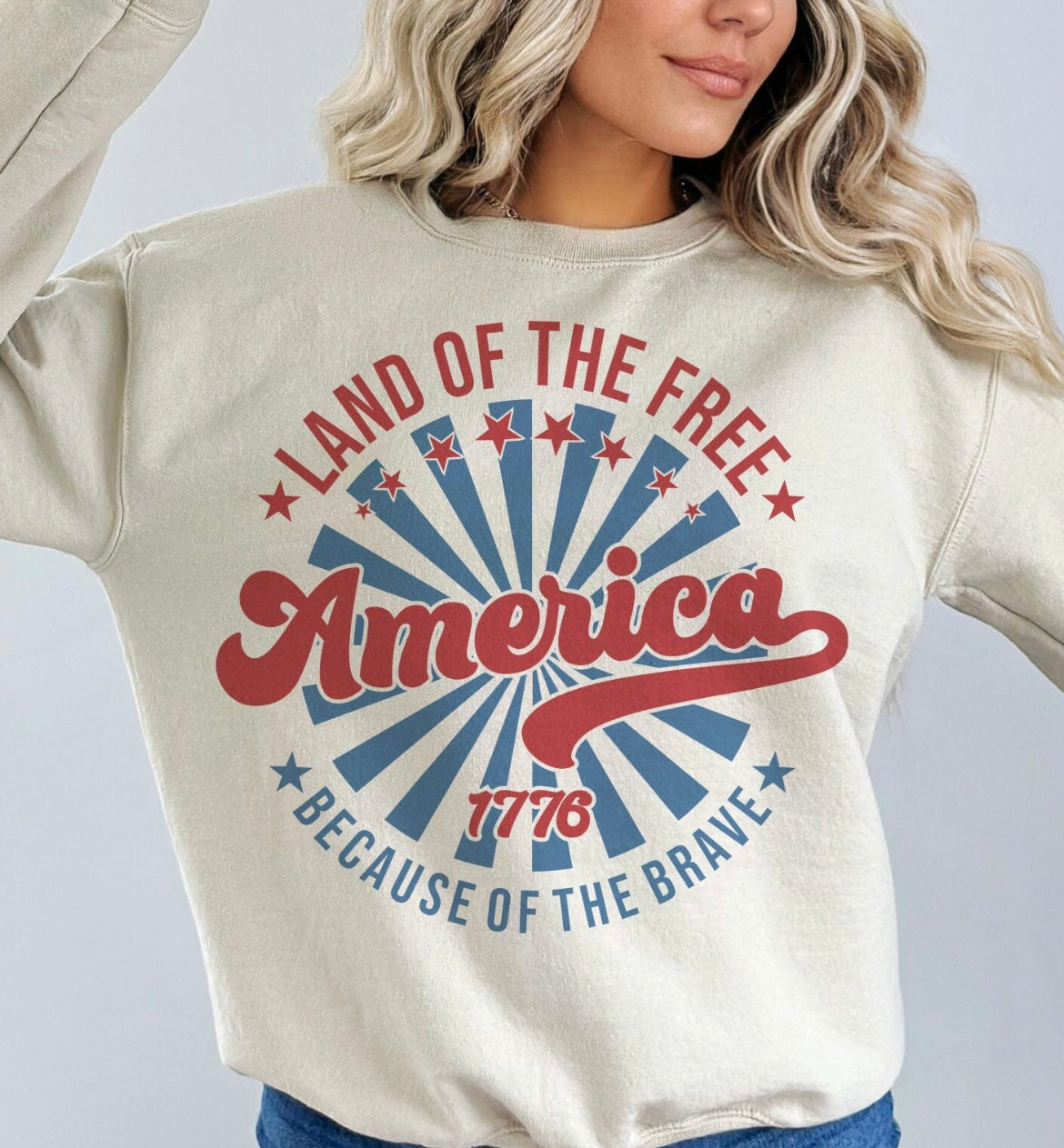 LAND OF THE FREE BECAUSE OF THE BRAVE AMERICA