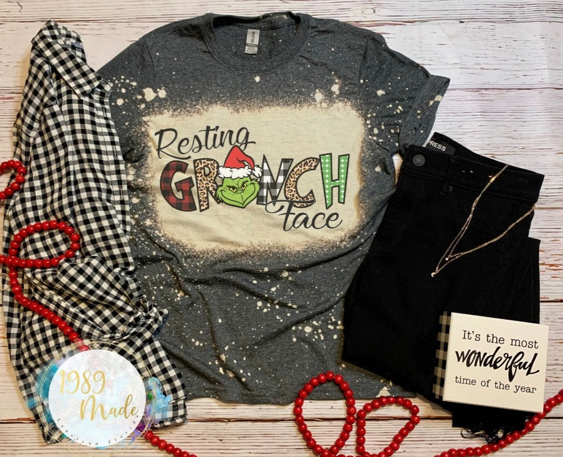 BLEACHED RESTING GRINCH FACE