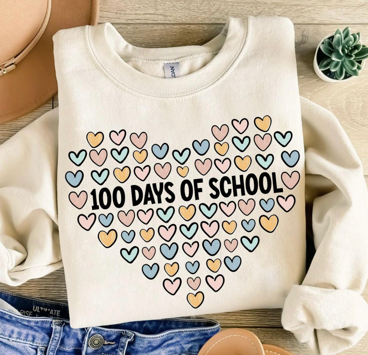 100 DAYS OF SCHOOL HEARTS