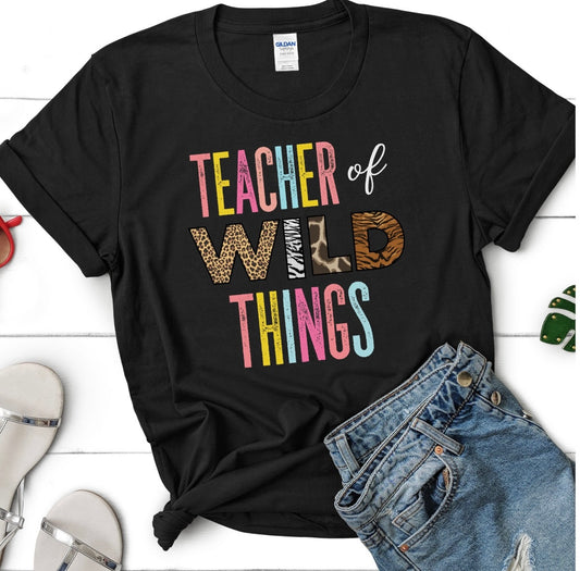 TEACHER OF WILD THINGS COLORFUL