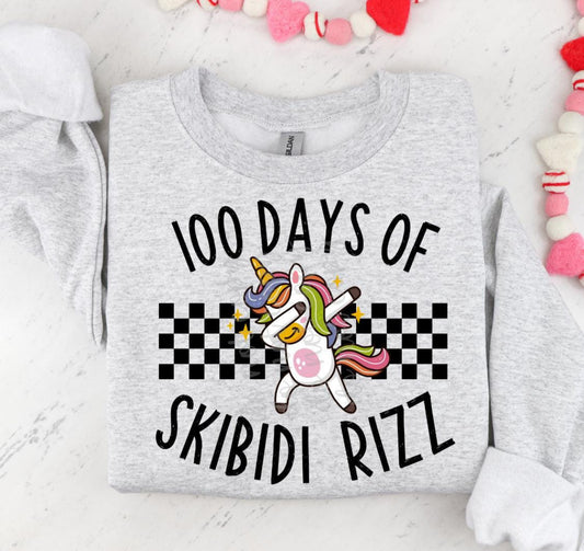 100 DAYS OF SKIBIDI RIZZ UNICORN