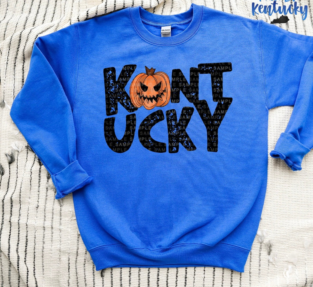 BLACK KENTUCKY SPOOKY PUMPKIN