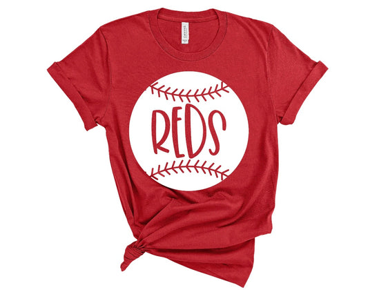 REDS WITH WHITE BASEBALL