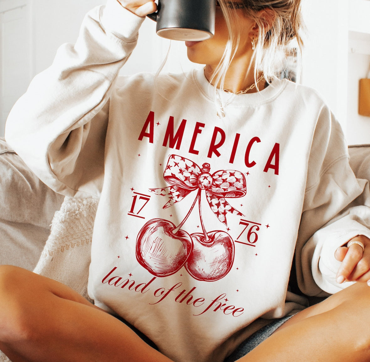 AMERICA LAND OF THE FREE 1776 CHERRY