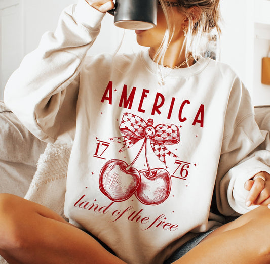 AMERICA LAND OF THE FREE 1776 CHERRY