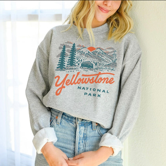 YELLOWSTONE NATIONAL PARK WITH OUTDOOR SCENE