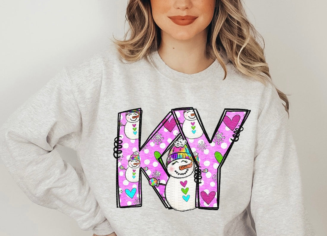 PINK KY SNOWMAN
