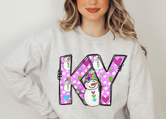 PINK KY SNOWMAN