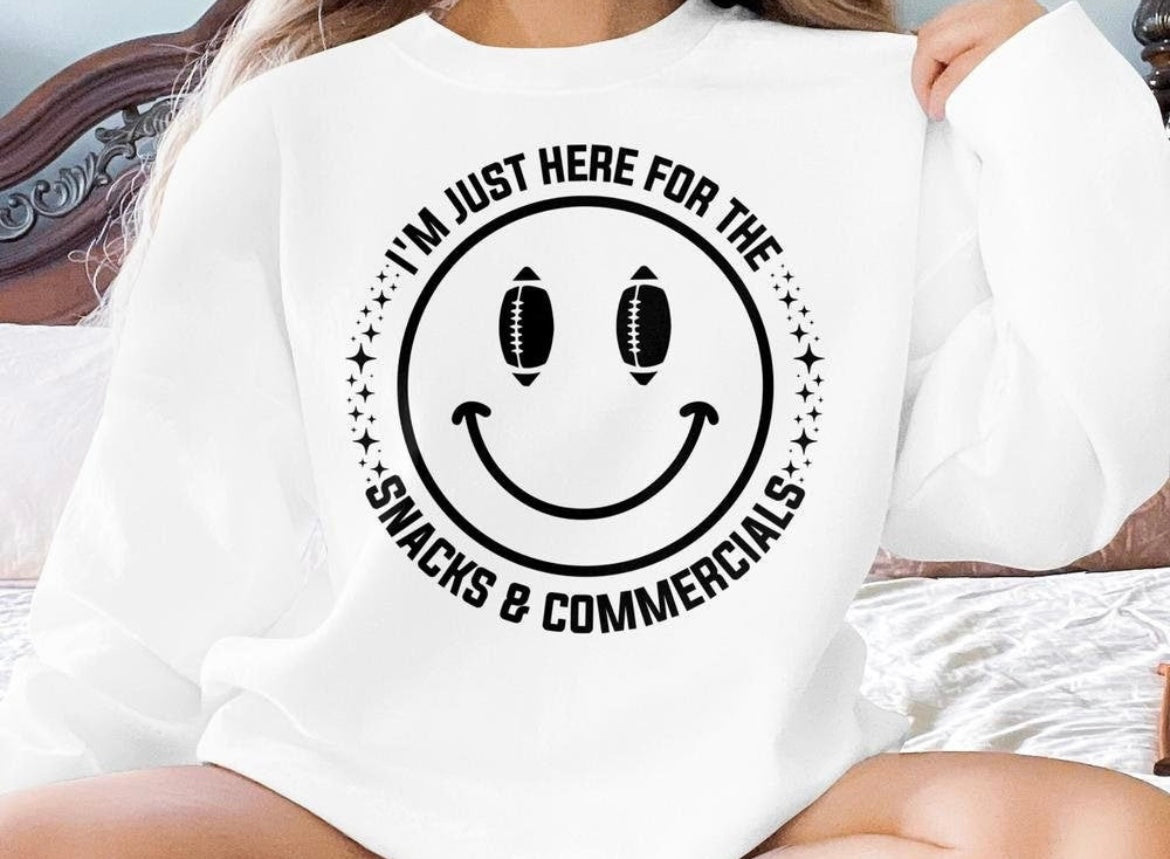 I'M JUST HERE FOR THE SNACKS AND COMMERCIALS