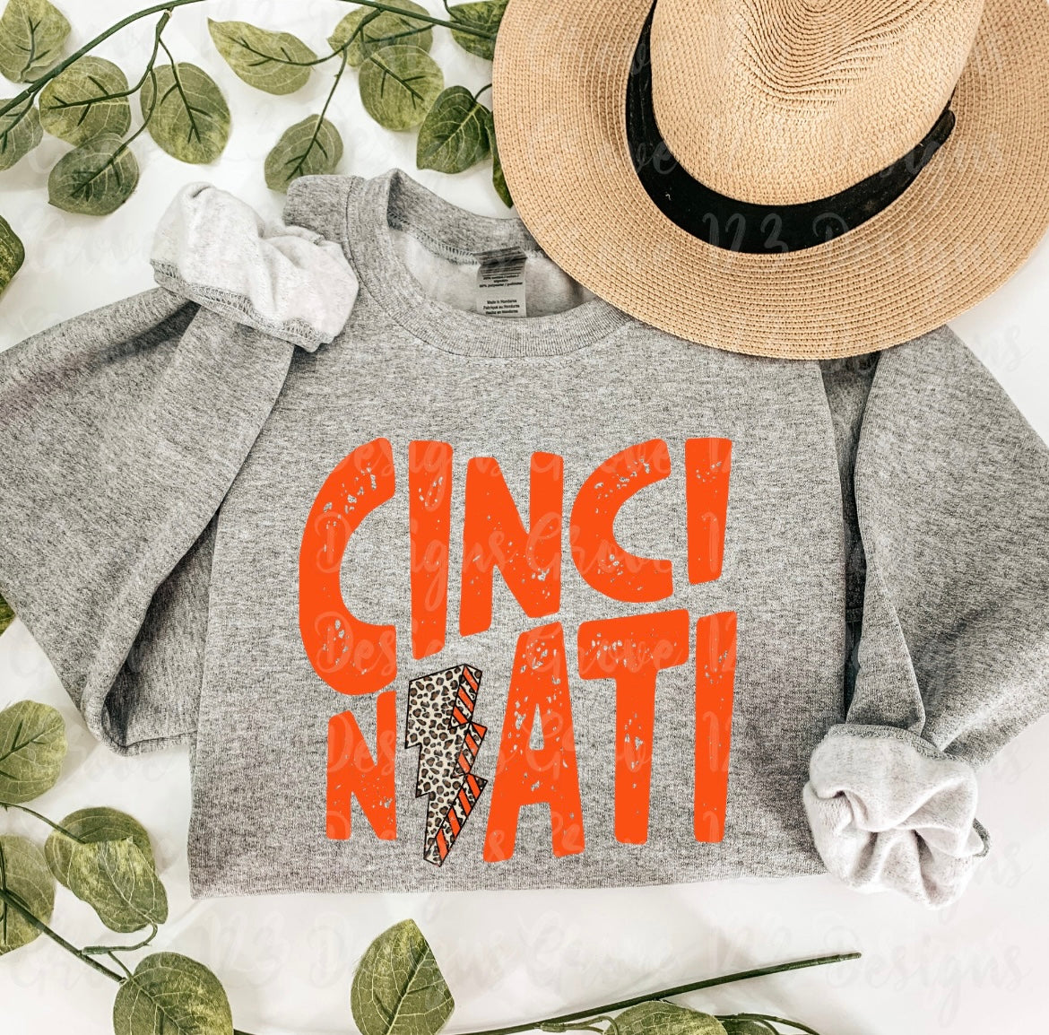 CINCINNATI WITH CHEETAH LIGHTENING BOLT