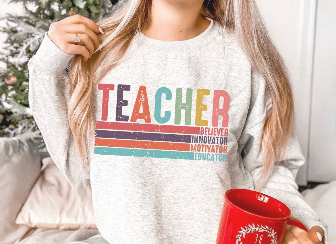 TEACHER BELIEVER INNOVATOR MOTIVATOR EDUCATOR