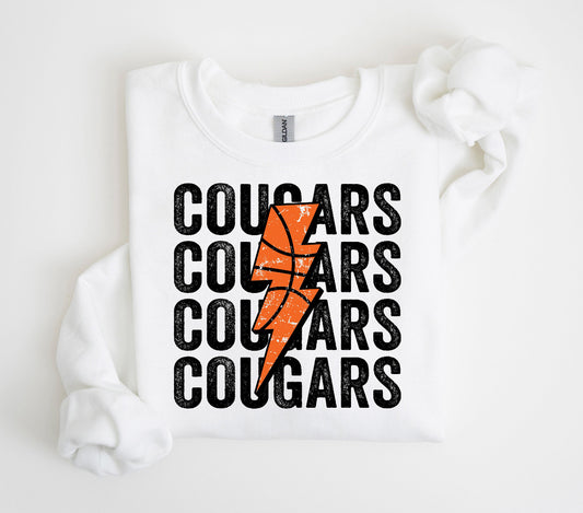 COUGARS WITH BASKETBALL BOLT