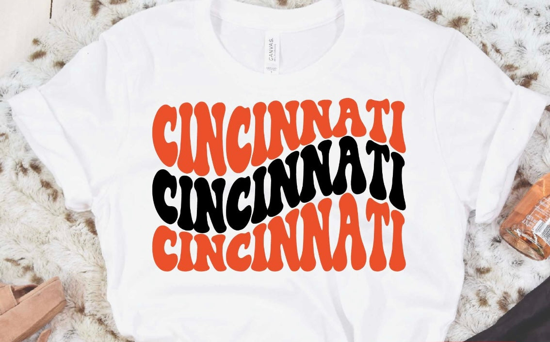 CINCINNATI BLACK AND ORANGE