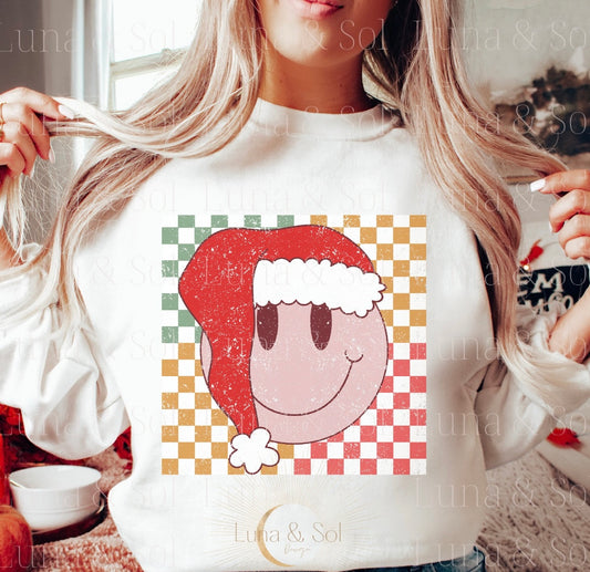 SMILEY SANTA HAT