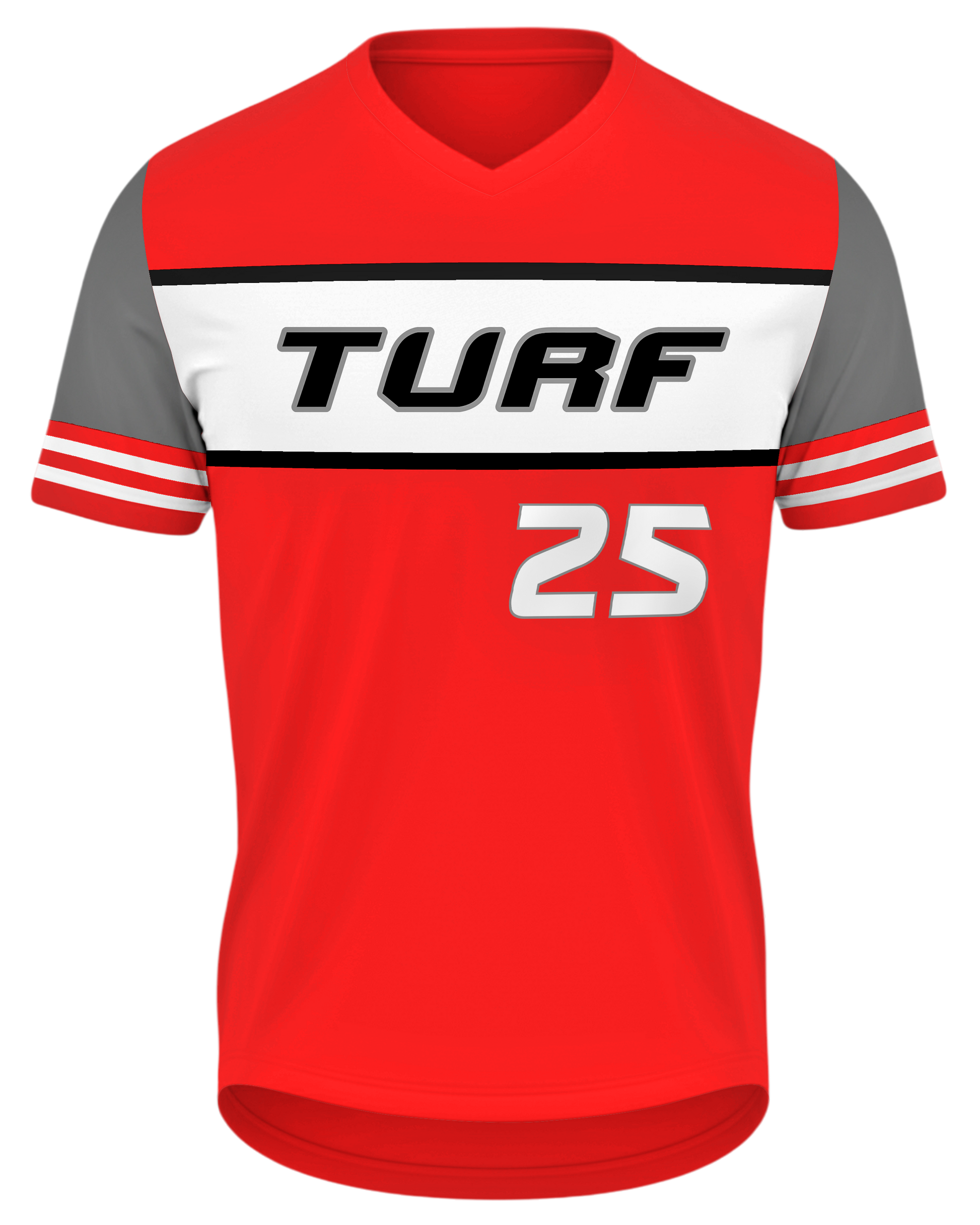 Short Sleeve V-Neck Baseball Jersey