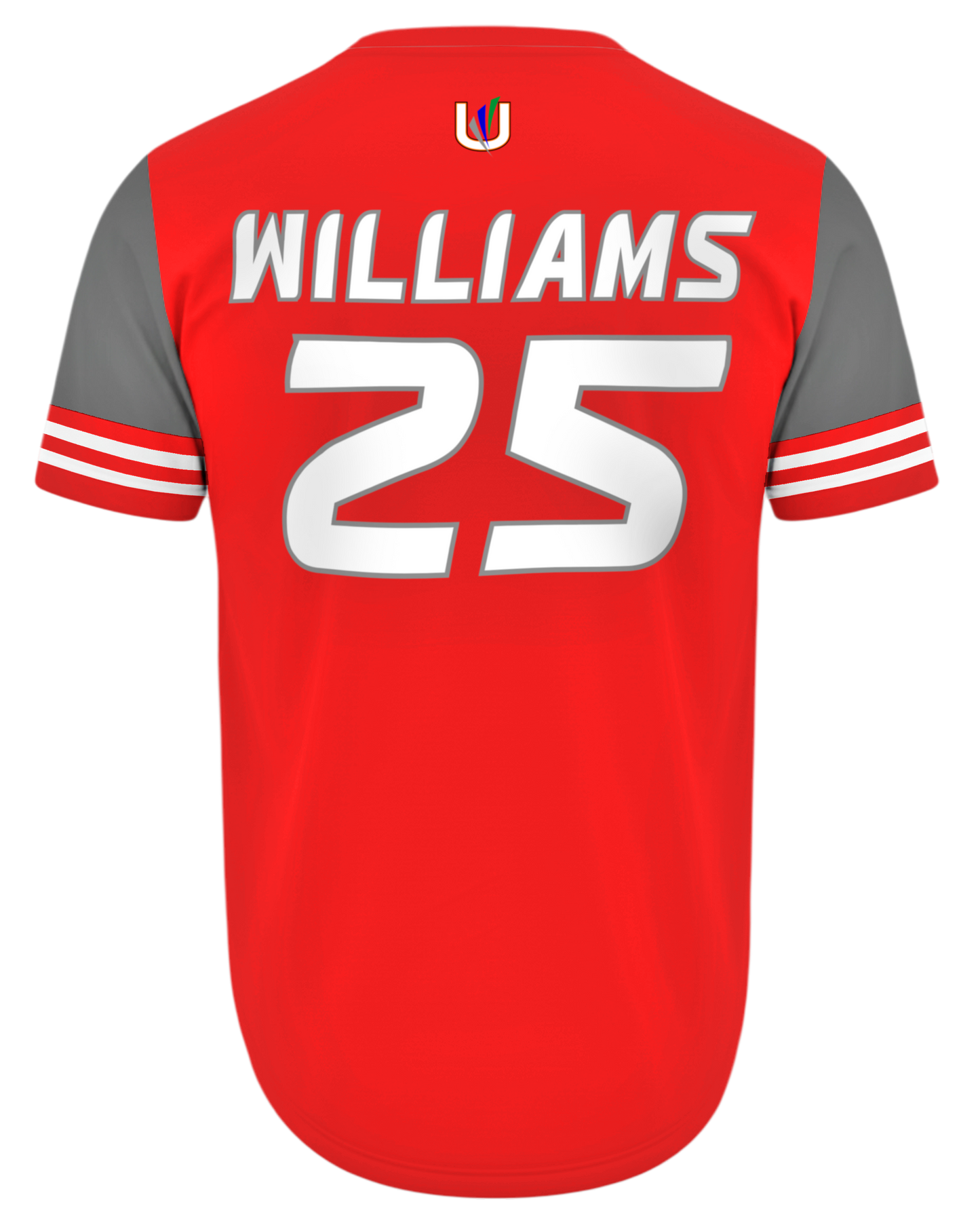 Short Sleeve V-Neck Baseball Jersey