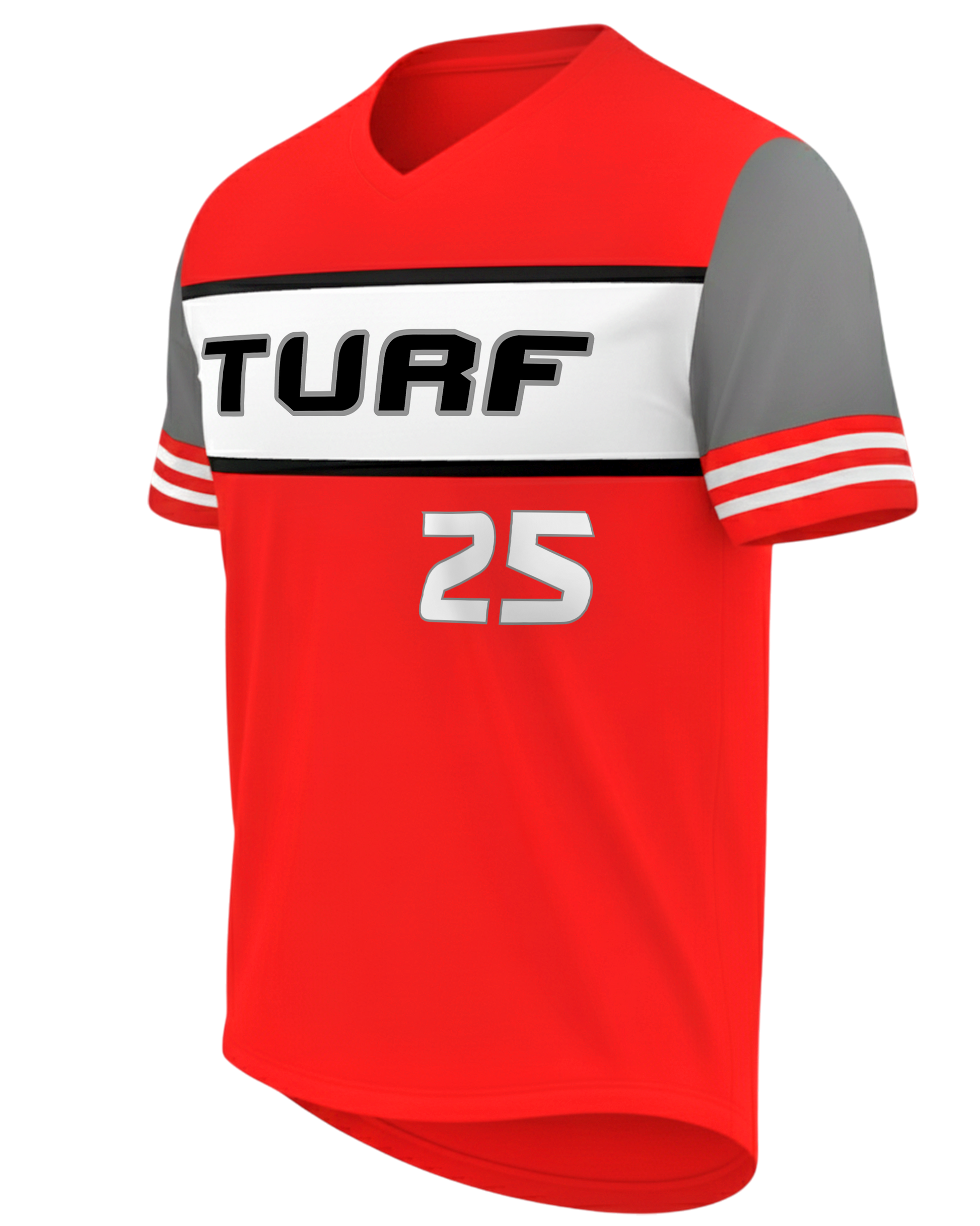 Short Sleeve V-Neck Baseball Jersey
