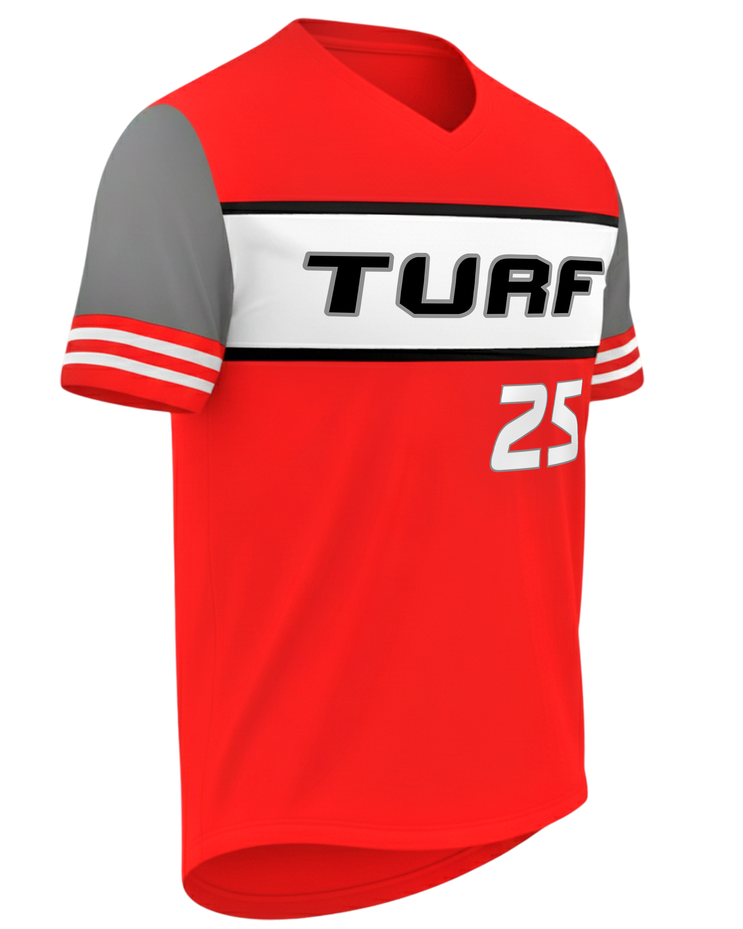 Short Sleeve V-Neck Baseball Jersey
