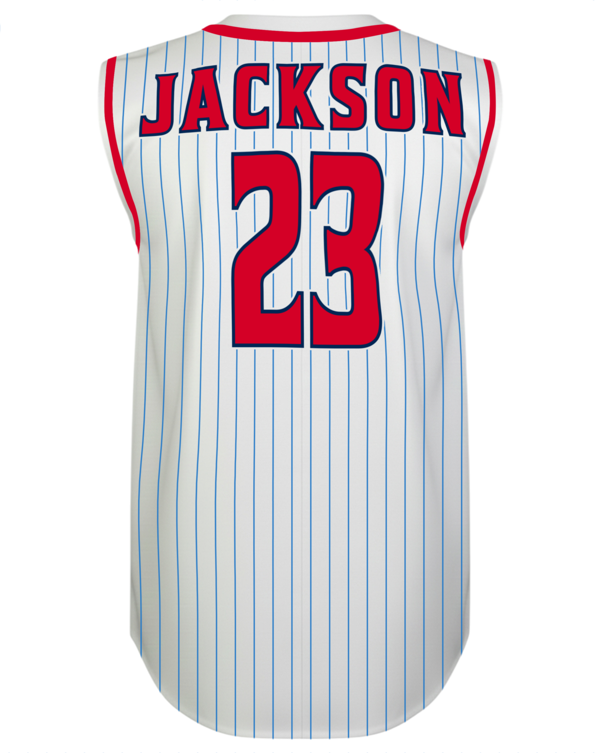 Sleeveless Crew Neck Baseball Jersey