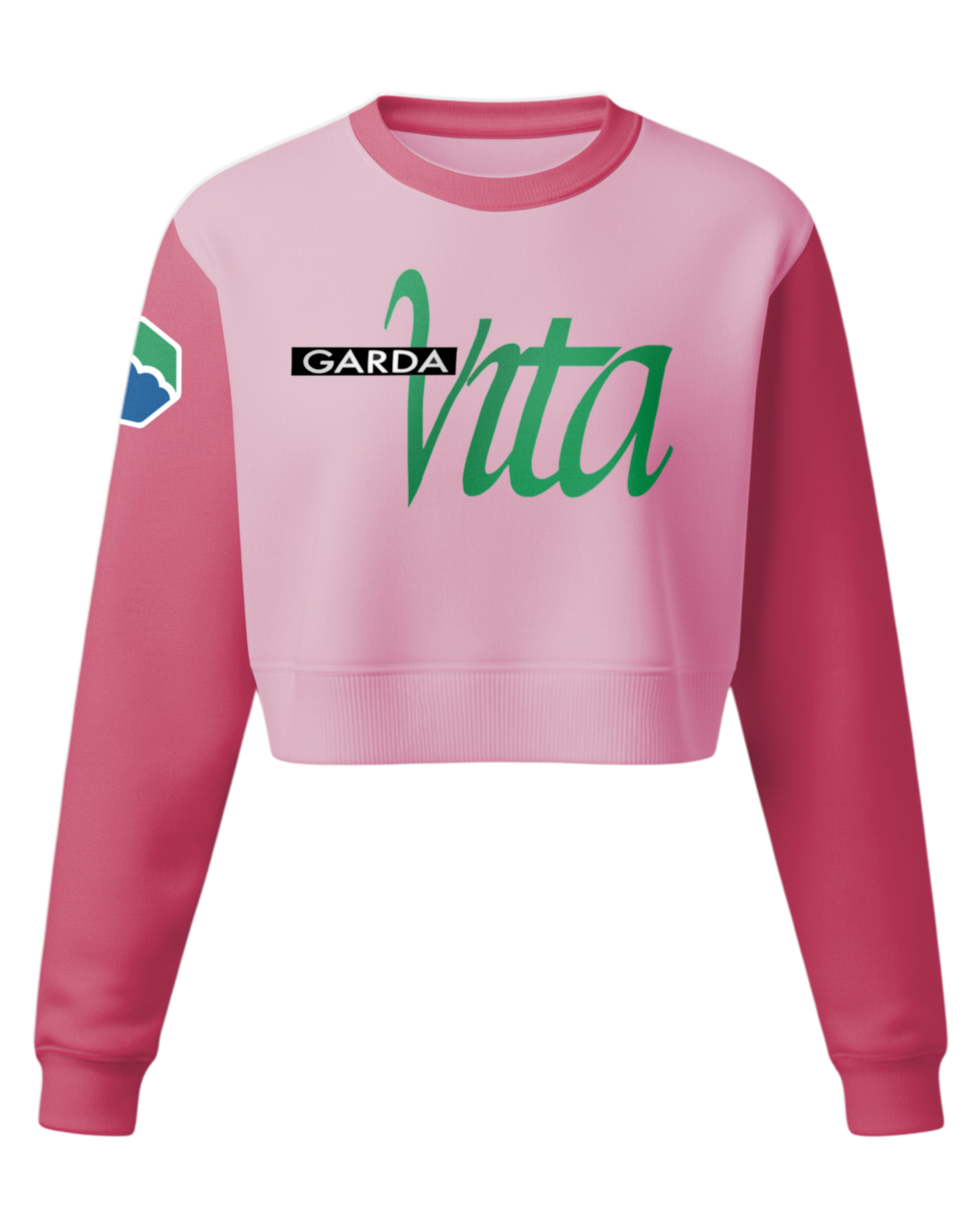 Cotton Crew Sweatshirt Crop Top