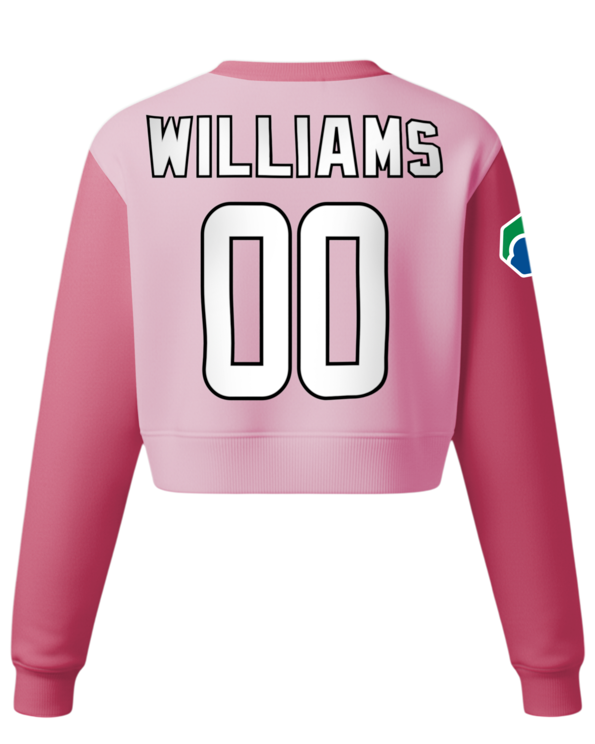 Cotton Crew Sweatshirt Crop Top