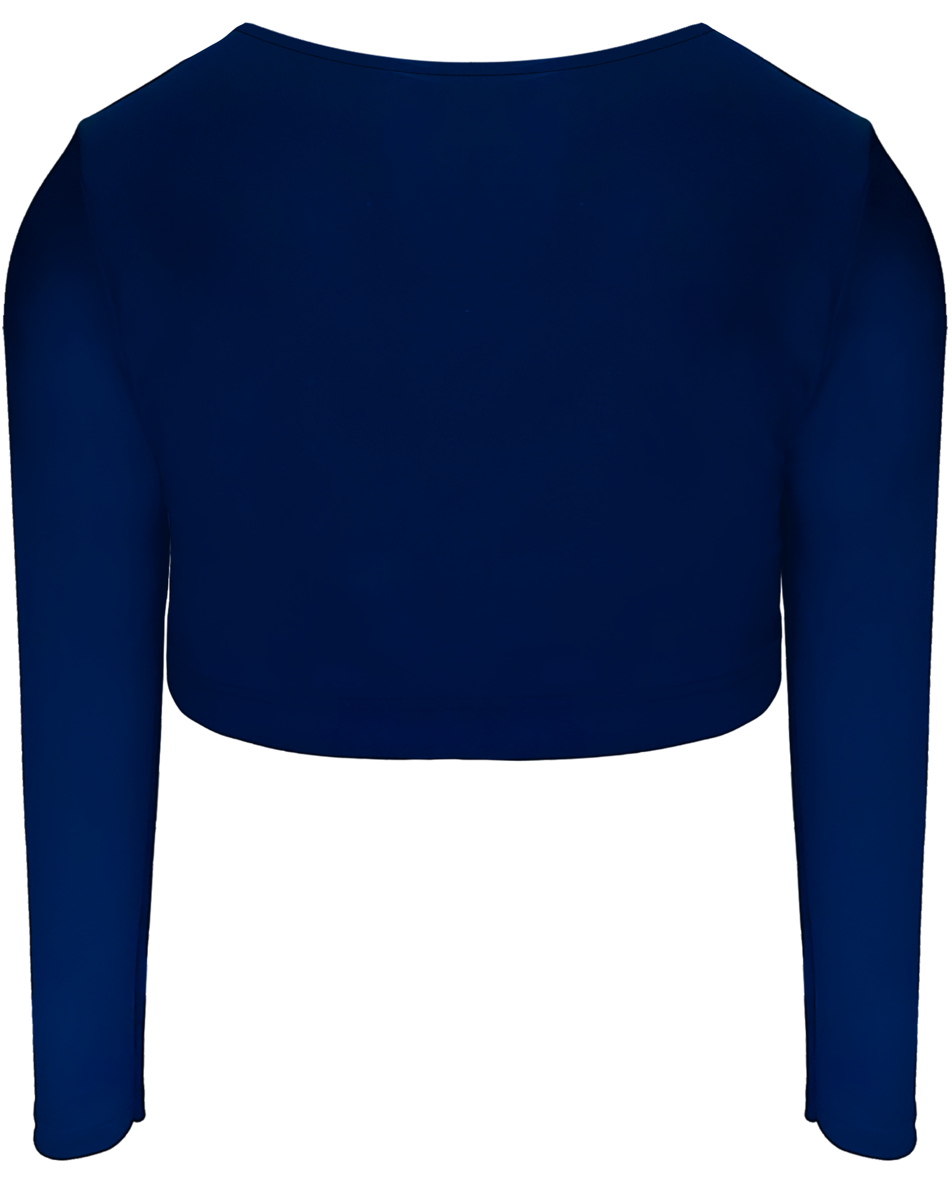 Dyed Long Sleeve Cheer Crop Top (Solid Color)