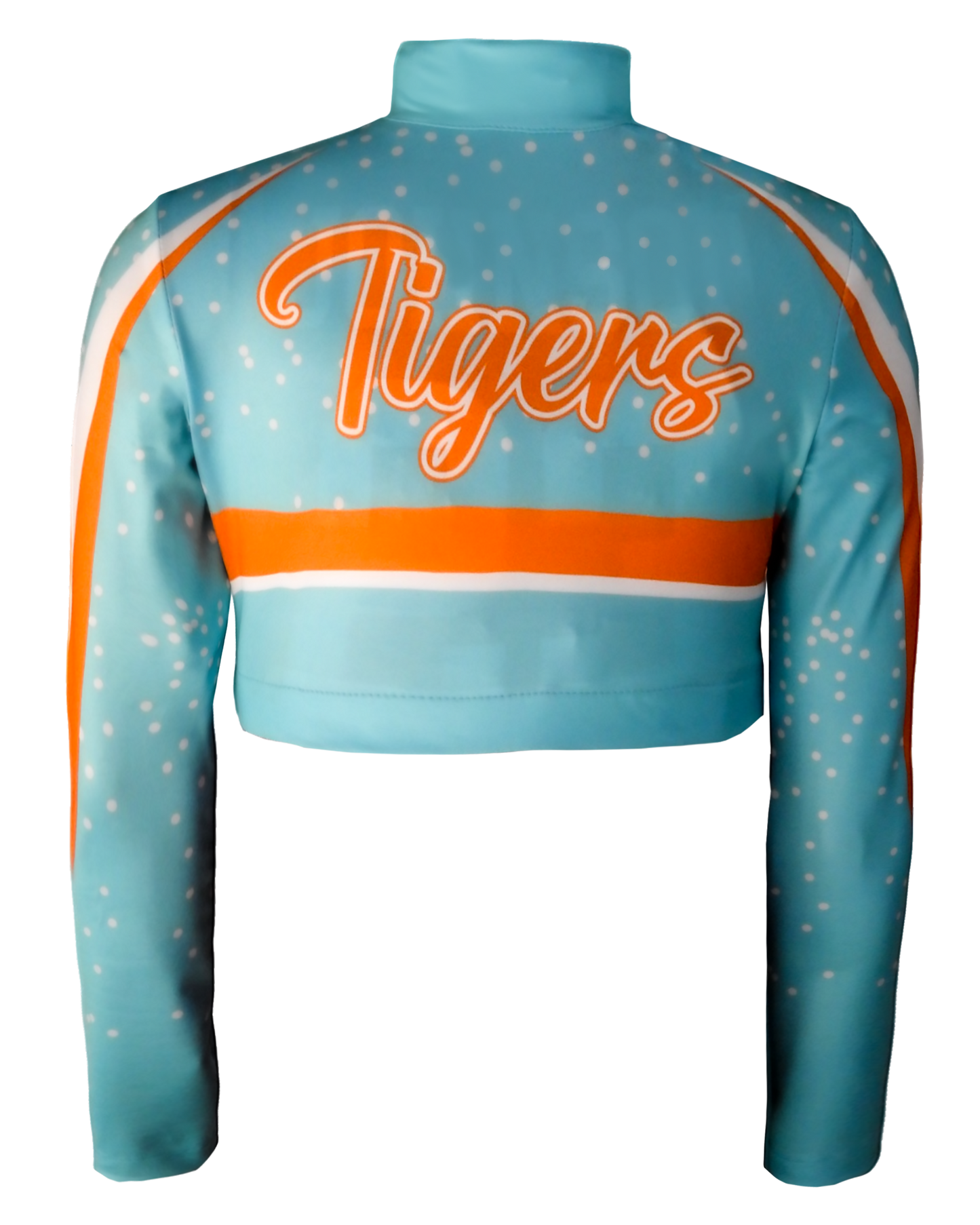 Full Sublimation Long Sleeve Cheer Crop Top w/ Turtle Neck