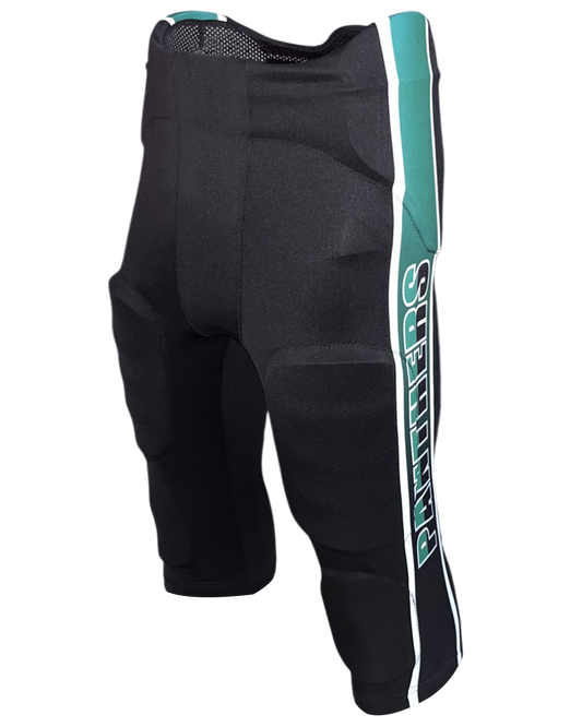 Dyed Pullup Integrated Football Pants w/ Drawstring and Sublimated Side Panels