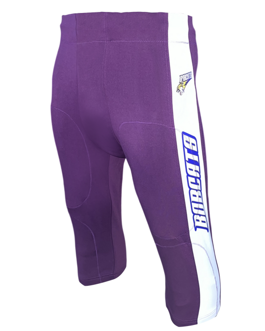 Dyed Pullup Football Pants w/ Drawstring, Pad Pockets and Sublimated Side Panels