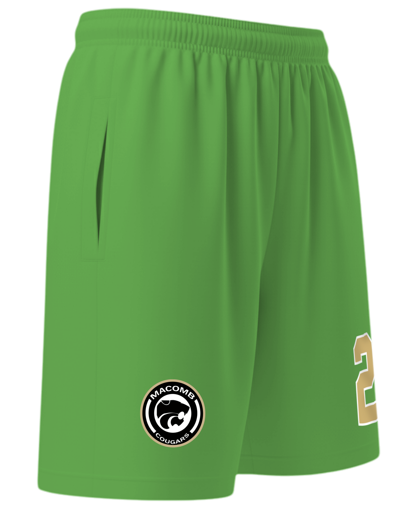 Dyed Full Length Multi-Sport Training Shorts with Pockets
