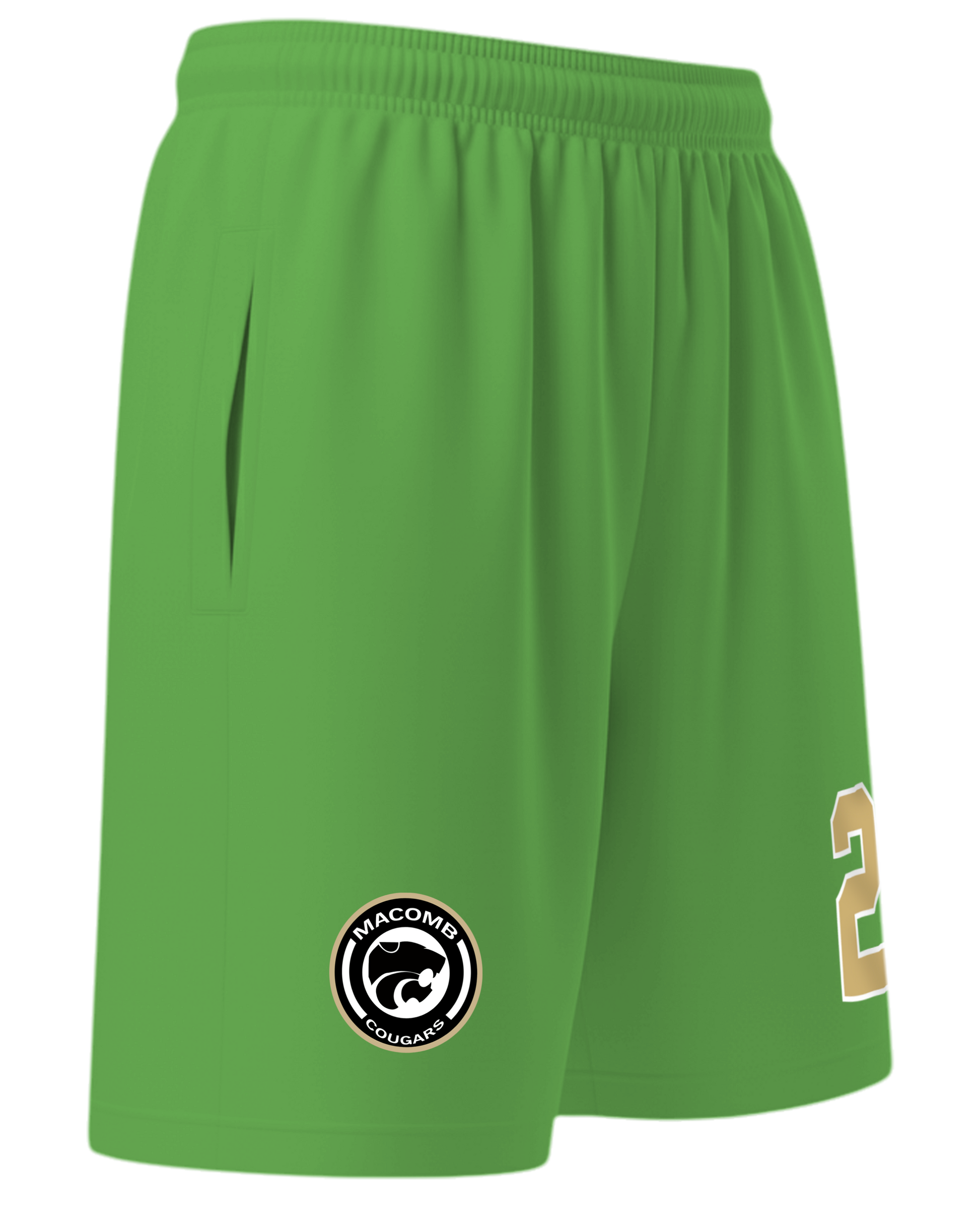 Dyed Full Length Multi-Sport Training Shorts with Pockets