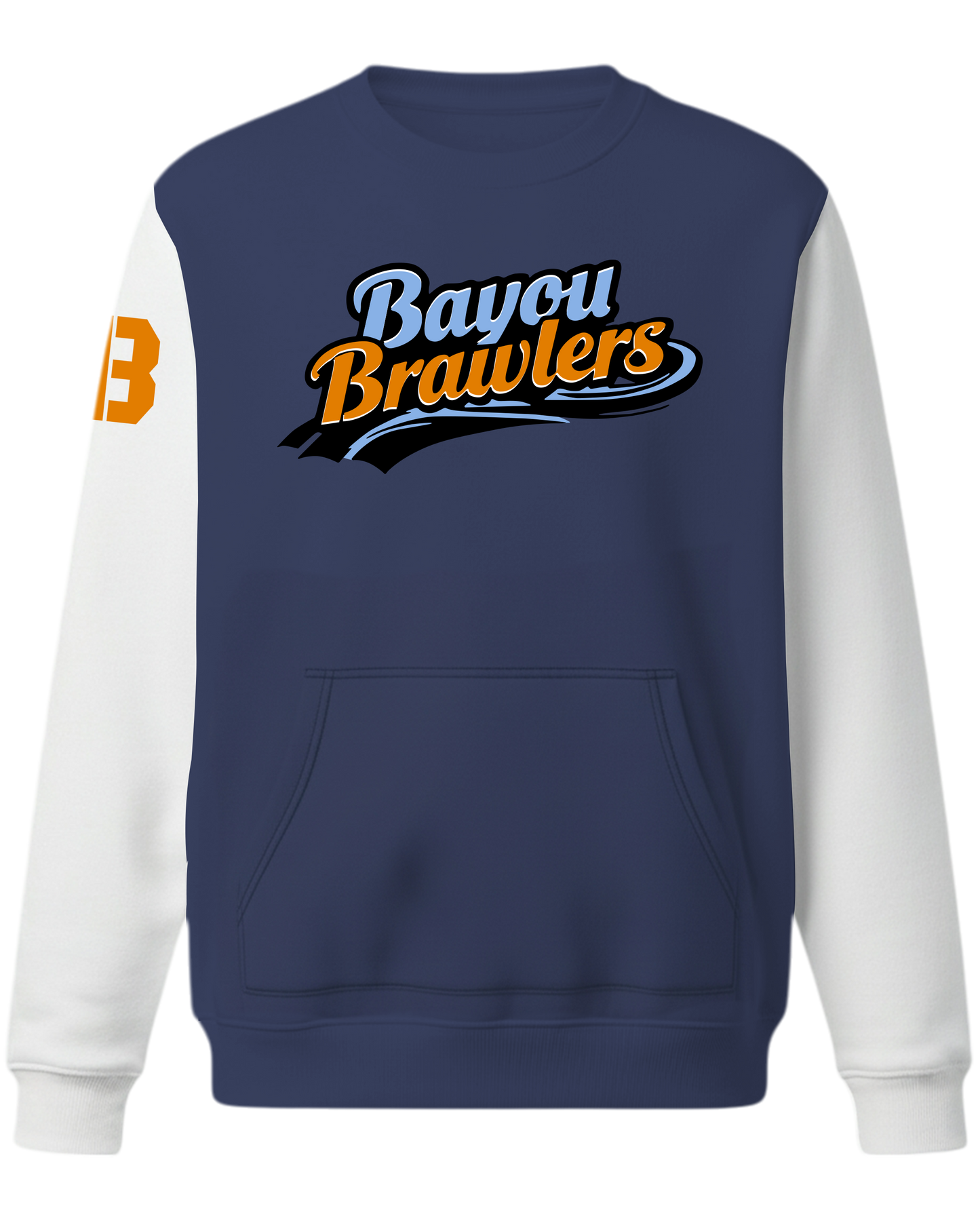 Dyed Heavy Performance Fleece Crew Sweatshirt w/ Front Pocket