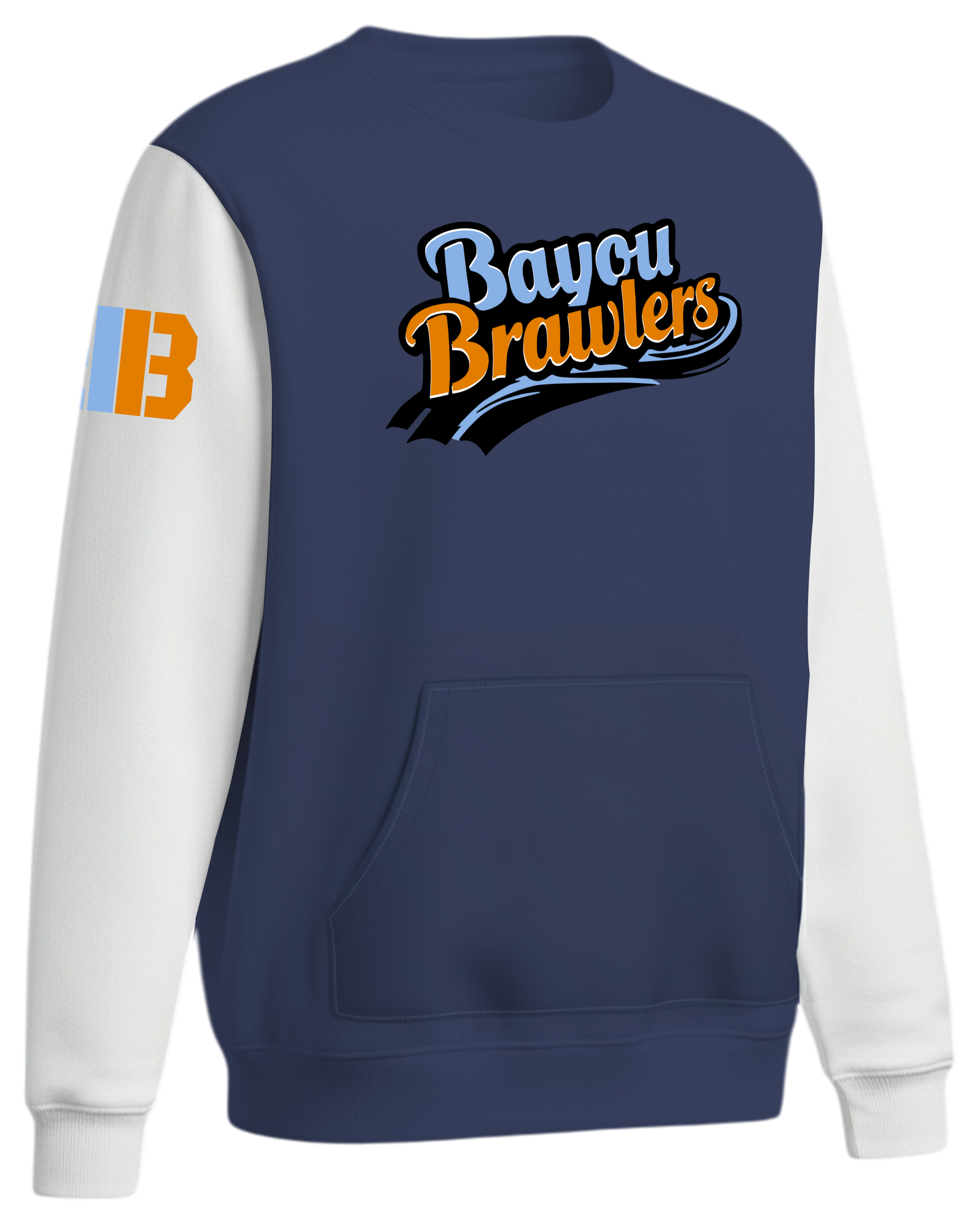 Dyed Heavy Performance Fleece Crew Sweatshirt w/ Front Pocket