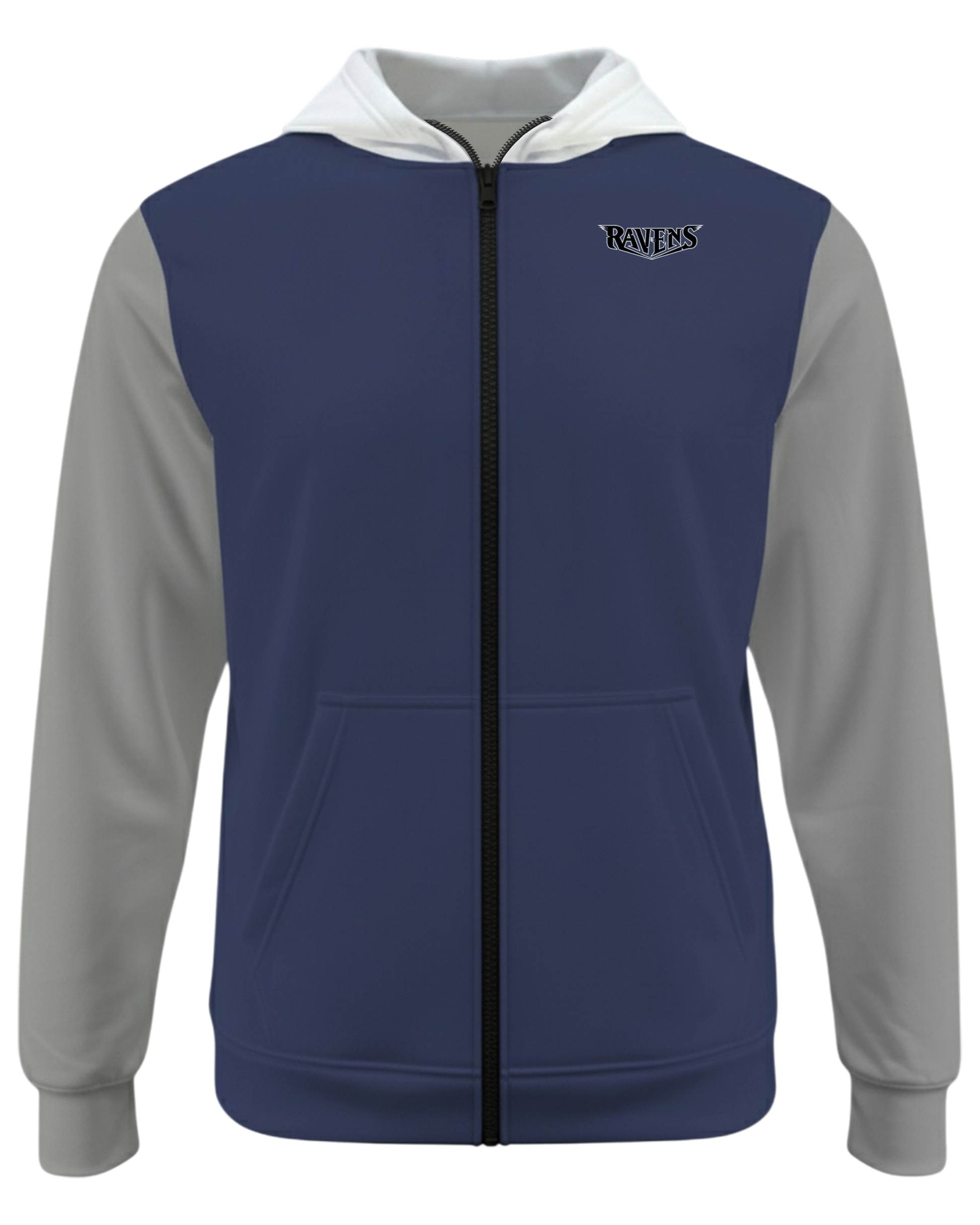 Dyed Heavy Performance Full Zip Fleece Hoodie w/ Front Pocket