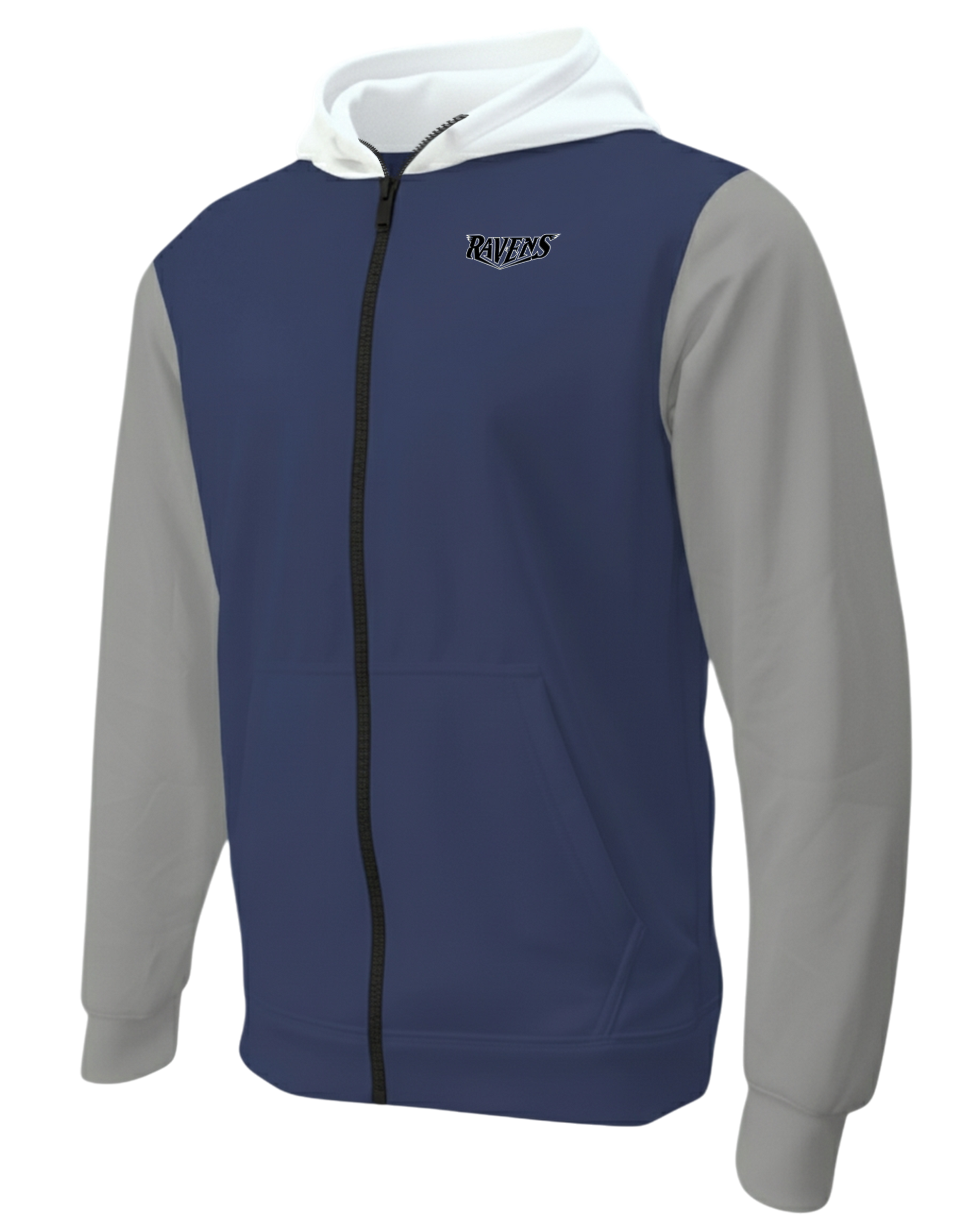 Dyed Heavy Performance Full Zip Fleece Hoodie w/ Front Pocket