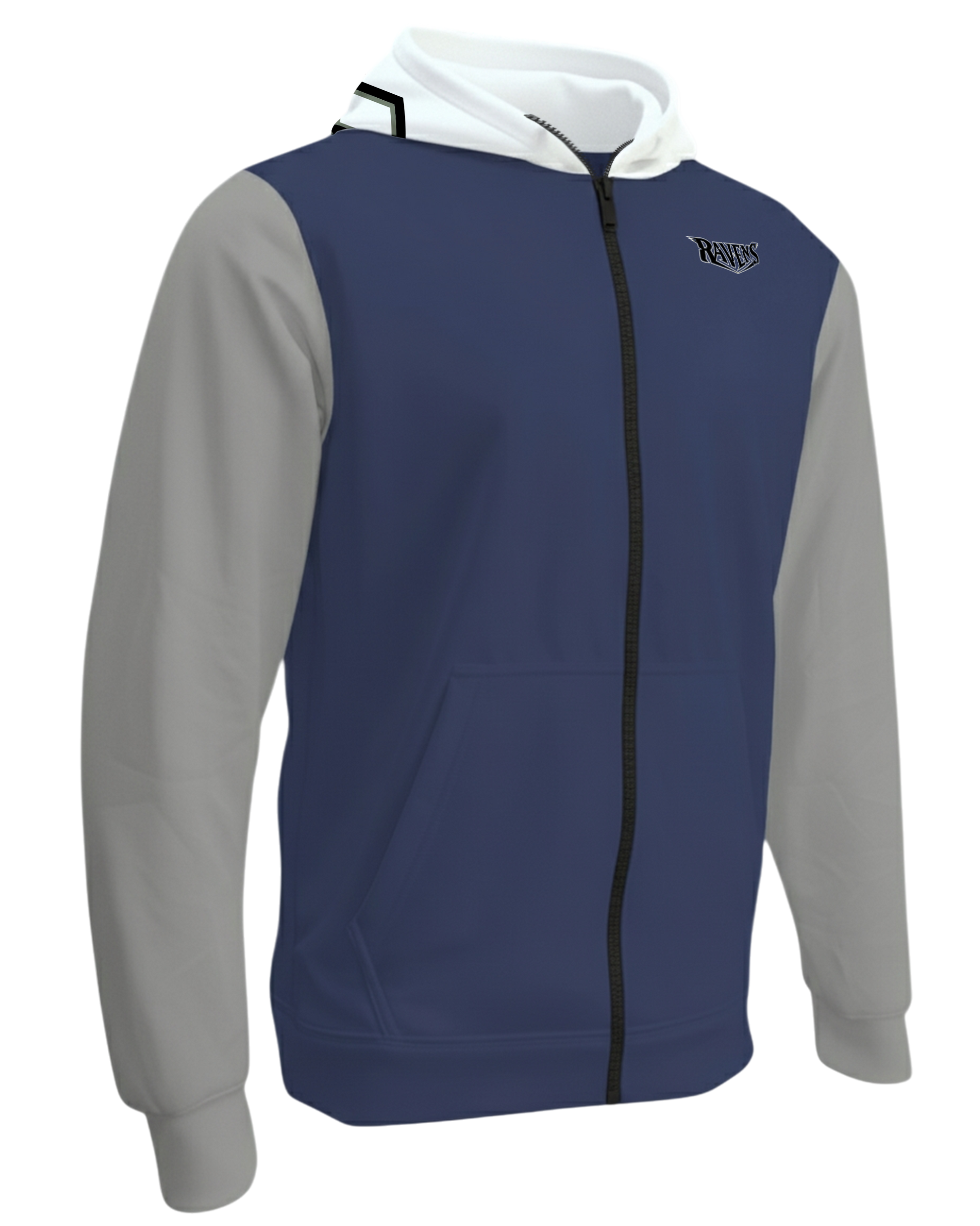 Dyed Heavy Performance Full Zip Fleece Hoodie w/ Front Pocket