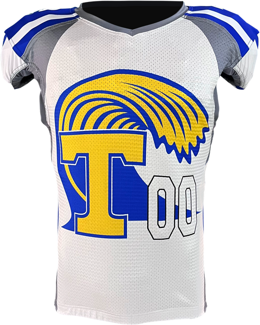 Drive Tapered Waistcut Stretch Mesh Football Jersey