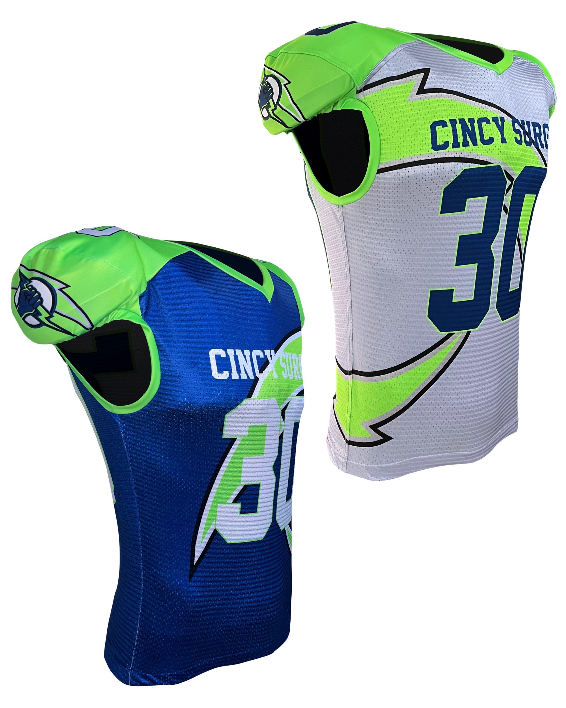 Keeper Waistcut Form Fit Stretch Mesh Football Jersey Reversible