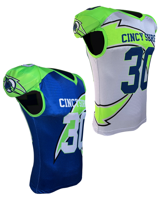 Keeper Waistcut Form Fit Stretch Mesh Football Jersey Reversible