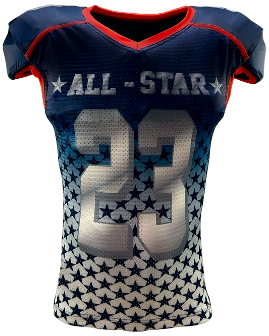 Rollout Waistcut Form Fit Stretch Mesh Jersey